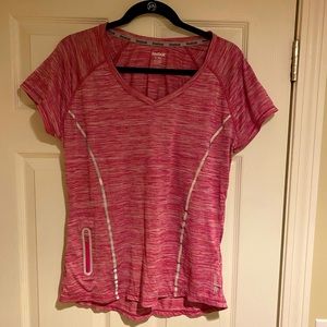Pink Reebok workout shirt